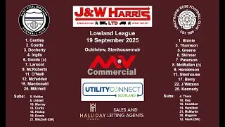 East Stirlingshire v Linlithgow Rose &ndash; 19 September 2025