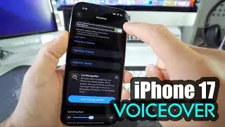 Как отключить VoiceOver на Apple iPhone 17