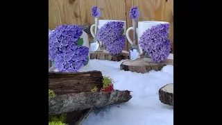 Tutorial-flori de liliac din pastă de porțelan rece -Lily flower clay