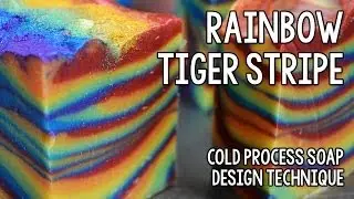 Rainbow Tiger Stripe Soap Week Two Soap Challenge 2013
