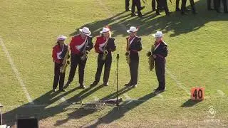 Выступление марширующего оркестра школы Southern Nash High School в школе Cape Fear High School, ...
