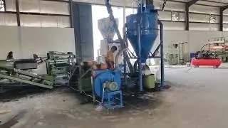 Successful case: Working site of recycling rubber powder line and packing