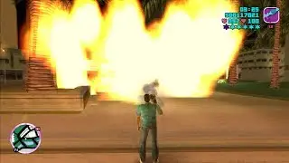 GTA Vice City (PC) | Police Station Infiltration | Six Star Wanted Level Escape | 1080p