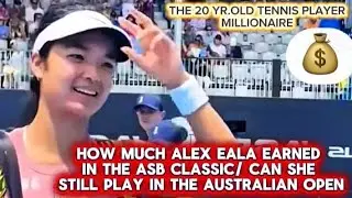 Alex prize money at the ASB Classic #alexeala #asbclassic #2026australianopen #sports #athlete 