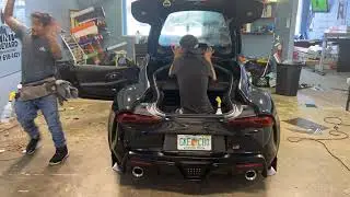 2020 Toyota Supra tinting the rear window