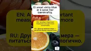 Hva kan vi gj&oslash;re for milj&oslash;et? ♻️ | B1-niv&aring; | Med Eng og Rus subs | Environment | Экология