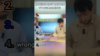 Ranking Most Random TV Live Moments #shorts