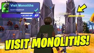 How to EASILY Visit Monoliths - Fortnite Quest
