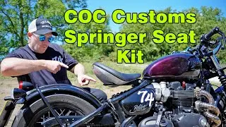 COC Customs Springer Seat Review - Triumph Bobber