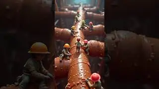 Tiny Workers | Hyper-Realistic Miniature AI Scene
