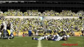 Madden 11 field goal BLOCK!!!!