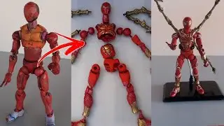 boneco Aranha de Ferro PS4,(Iron Spider ) Feito com material Reciclado