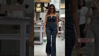 🌟 Mrunal Thakur steps out with full promo glam vibes 💫💙🦋