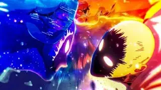 Cosmic Garou VS Saitama Full Fight | One panch man  Manga animation#anime 