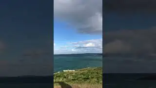 Blowing in the wind #windy #cornwall #ocean #winter #winterwalk #clouds #waves