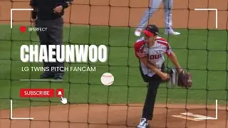 [4K] 240811 차은우 LG 홈경기 시구 직캠 - 잠실 야구장 블루 190구역 시야