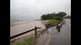 Maui Flooding 2024 Kulanihakoi Gulch under Piilani Highway bridge