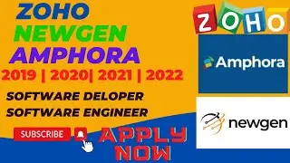 3 New Off Campus Drive for 2022 || 2021 || 2020 || 2019 Batch || ZOHO || NEWGEN || AMPHORA