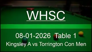 Kingsley A vs Torrington Con Men | 08-01-2026 | Westward Ho! Snooker Club