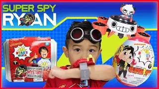 Ryan's World and the Missing Super Spy Surprise Egg! Pretend Play Super Spy Case! Kids Toy Review