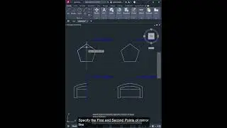 Учебные пособия по AutoCAD 2D &mdash; инструмент &laquo;Зеркальное отражение&raquo;