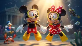 Mickey Underwater! 🌊 Finding the Lost City of Atlantis Magical | Mickey Mouse 3D Animation