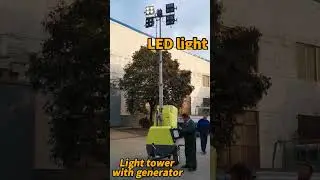 Innovative 5 to 9-meter Lighthouse: Eco-Friendly Power and Gentle LED Lighting#lighttower #light