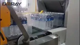 PET bottle mineral water heat shrink film wrapping machine