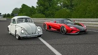 Forza 7 Drag Race | Koenigsegg Regera vs Volkswagen Beetle!!!