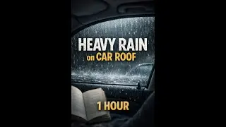 Araba Tavanına Vuran Şiddetli Yağmur 1 Saatlik | Deep Sleep Rain Sounds (1 Hour)