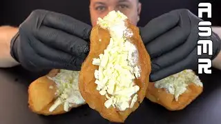 [ASMR] Langosi Cu Branza & Smantana MUKBANG 🇷🇴
