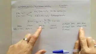 Interpolación y extrapolación lineal (Ies Belén)