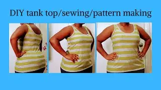 Tank top pattern making tutorial/sewing/patternmaking,