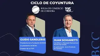 Juan Schiaretti en la Bolsa de Comercio de Córdoba