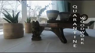 DIY 3: Tea Ceremony Table Quarantine Woodwork. Ceder, Epoxy, Pu Erh