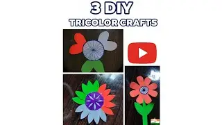 3 Easy DIY Tricolor Crafts for Republic Day & Independence Day🙏🇮🇳 Ideas Paper Craft&hearts;️🫰 #viral #art 