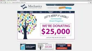 Mechanics Cooperative Bank Online Banking Login Instructions