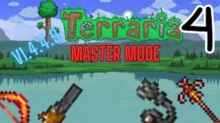 We Beat Queen Bee And The Wall Of Flesh! | Terraria Master Mode EP4