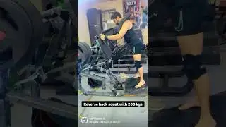 Reverse Hack Squat with 200 kgs. #workout #legday #grind #motivation