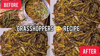 THE MOST EATEN INSECETS IN UGANDA / GRASSHOPERS #cooking #cookingrecipes #villagelife 