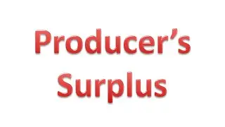 Producer's Surplus (Hindi)