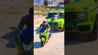 GTA V DESTROYED THAR MODIFIED TO G WAGON MICHAEL GIFT NEW CAR #shorts #gta5