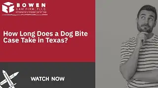 How Long Does a Dog Bite Case Take in Texas? | Call Bowen Law Firm for Help Now! Part 2