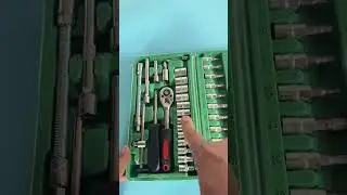 46pcs 1/4 Inch Drive Socket Set Ratchet Wrench Set Car Tool Kit, Bit Socket Wrench Set
