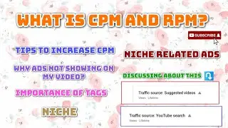 CPM and RPM | Niche | Traffic source: Suggested videos & YouTube search | Tagalog | MissLibra Vlogs