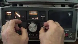 Подробный показ работы связного КВ приемника Yaesu FRG-7