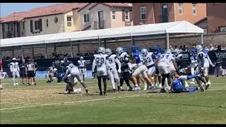 Cowboys Run D stuffs up LA Rams. Javonte Williams runs over Rams