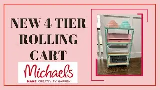 NEW Michael's Tier tray rolling cart | ORGANIZE YOUR CRAFTS !!