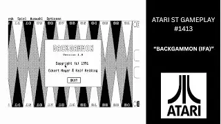 Backgammon (IFA) (atari ST / Gameplay #1413)