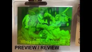 SPIDERMAN vs VENOM 3D HOLOGRAM MARVEL PREVIEW REVIEW RARE CARD BGS